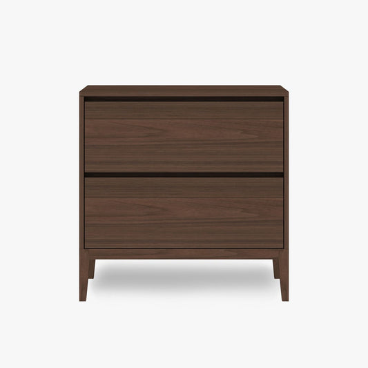 Cómoda com Duas Gavetas em Nogueira NAGOYA - Gato Preto