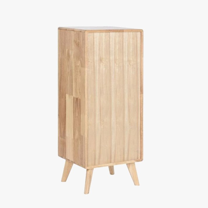 Cómoda Rattan 5 Gavetas 40x30x93 - Gato Preto