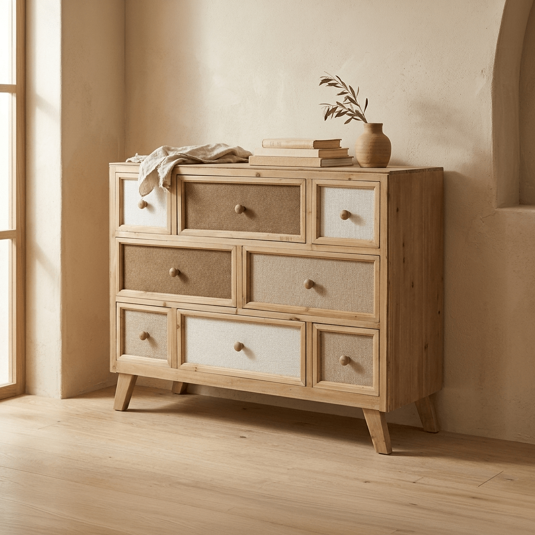 ComodaAbetoLinho100x35x81 - Gato Preto