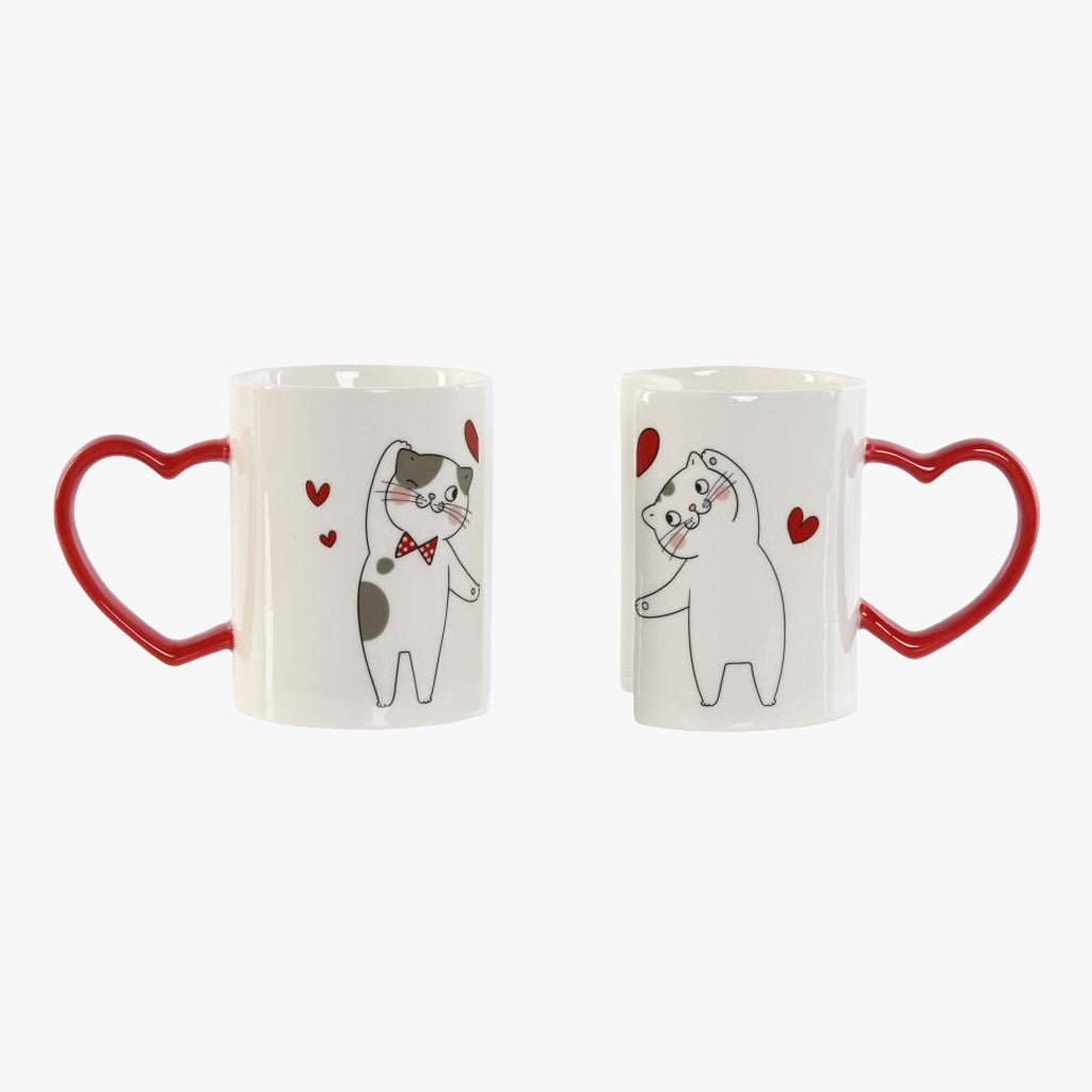 Conjunto 2 Canecas Gatos Love - Gato Preto