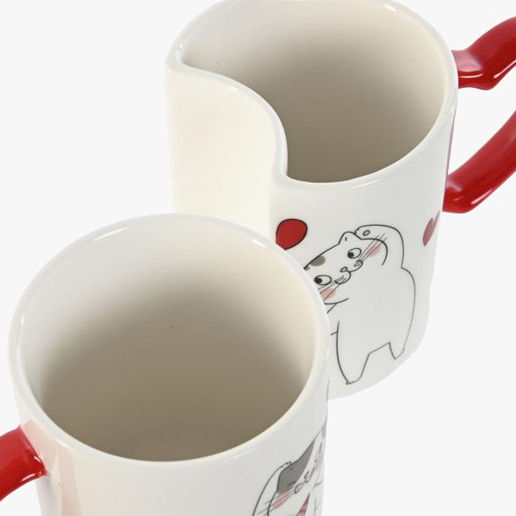 Conjunto 2 Canecas Gatos Love - Gato Preto