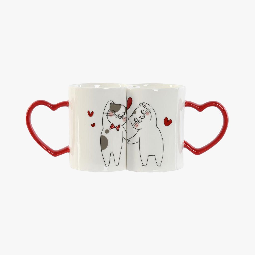 Conjunto 2 Canecas Gatos Love - Gato Preto
