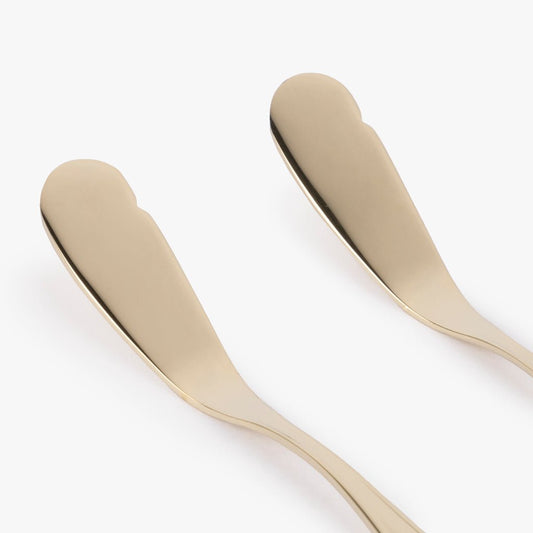 Conjunto 2 Espátulas em Aço Inox Dourado MARIE - Gato Preto