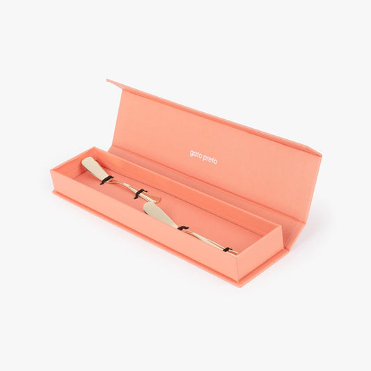 Conjunto 2 Espátulas em Aço Inox Dourado MARIE - Gato Preto