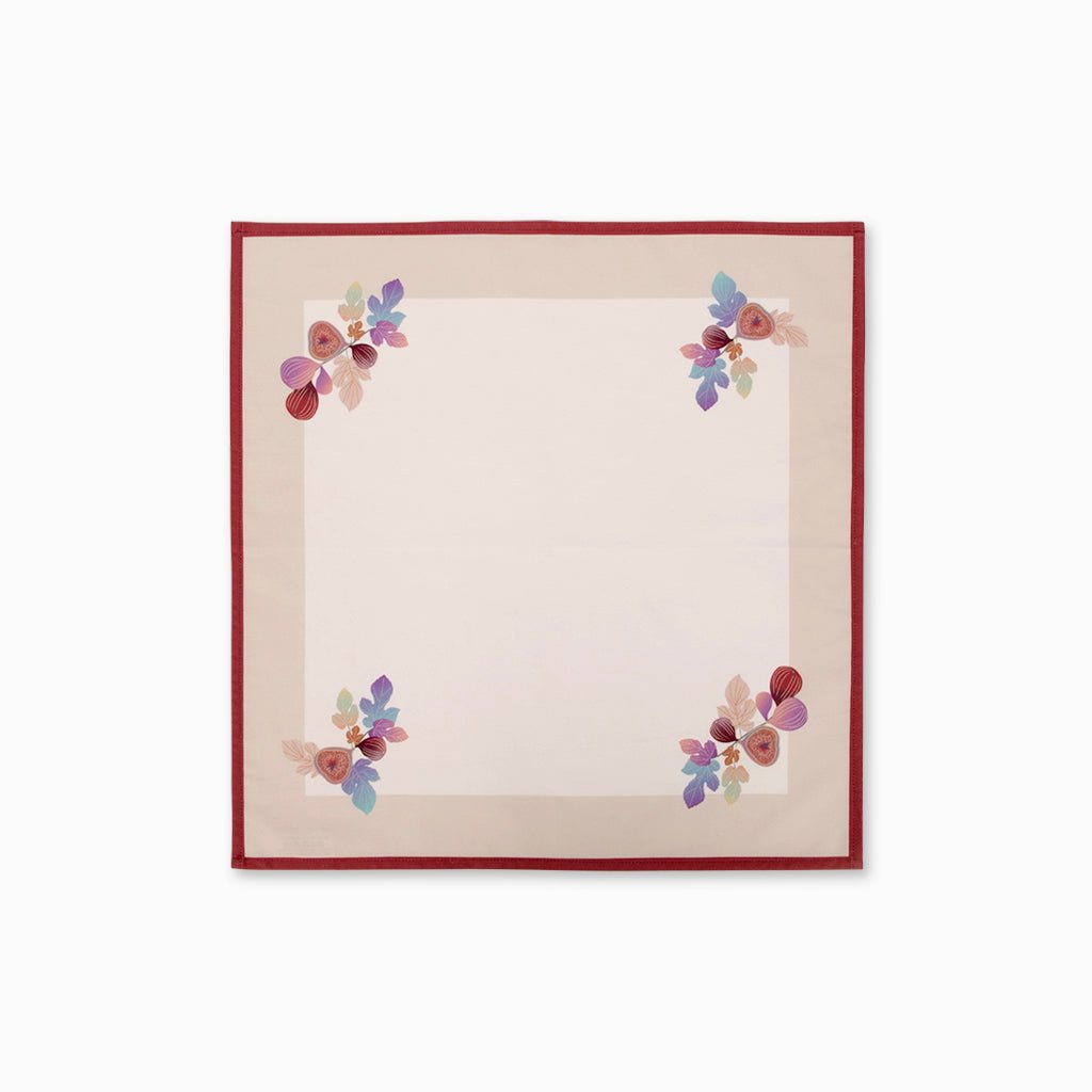 Conjunto 2 Guardanapos Algodão Barra com Figos FIGO - Gato Preto