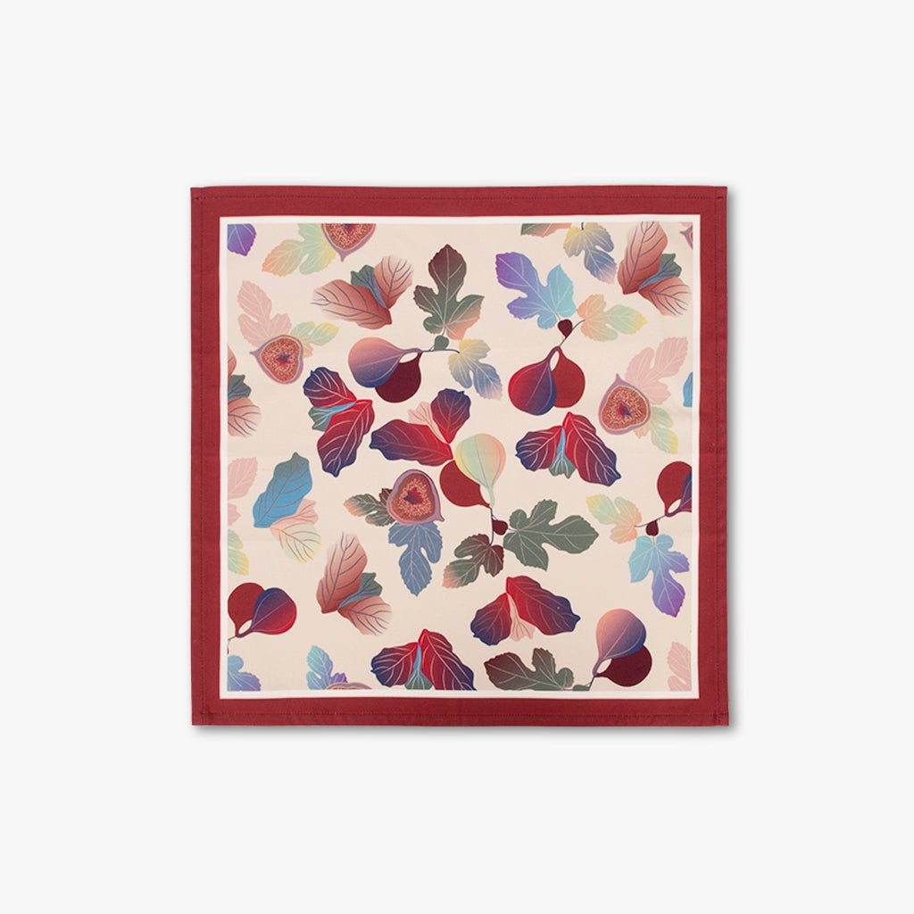 Conjunto 2 Guardanapos Algodão com Figos FIGO - Gato Preto