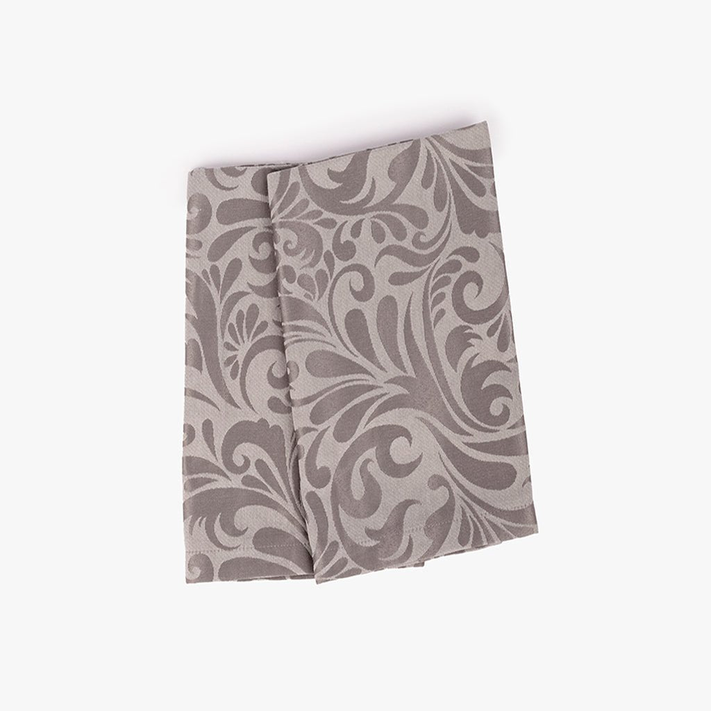 Conjunto 2 Guardanapos Jacquard Cinza LIVIA - Gato Preto