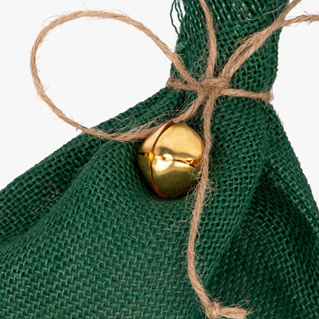 Conjunto 3 Sacos de Juta Verdes COZY - Gato Preto