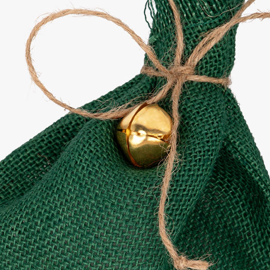 Conjunto 3 Sacos de Juta Verdes COZY - Gato Preto