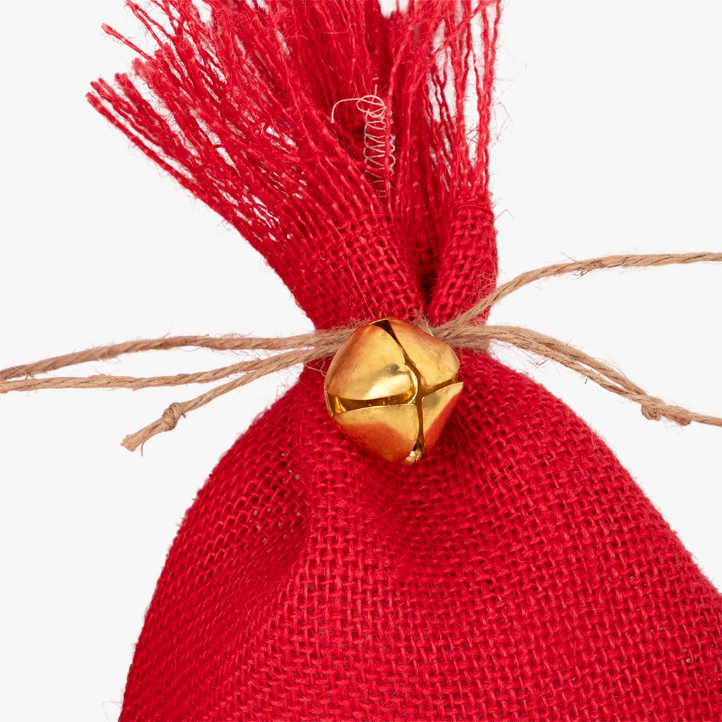 Conjunto 3 Sacos de Juta Vermelhos COZY - Gato Preto