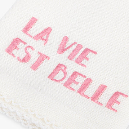 Conjunto 4 Guardanapos Algodão e Linho Palavras MARIE - Gato Preto