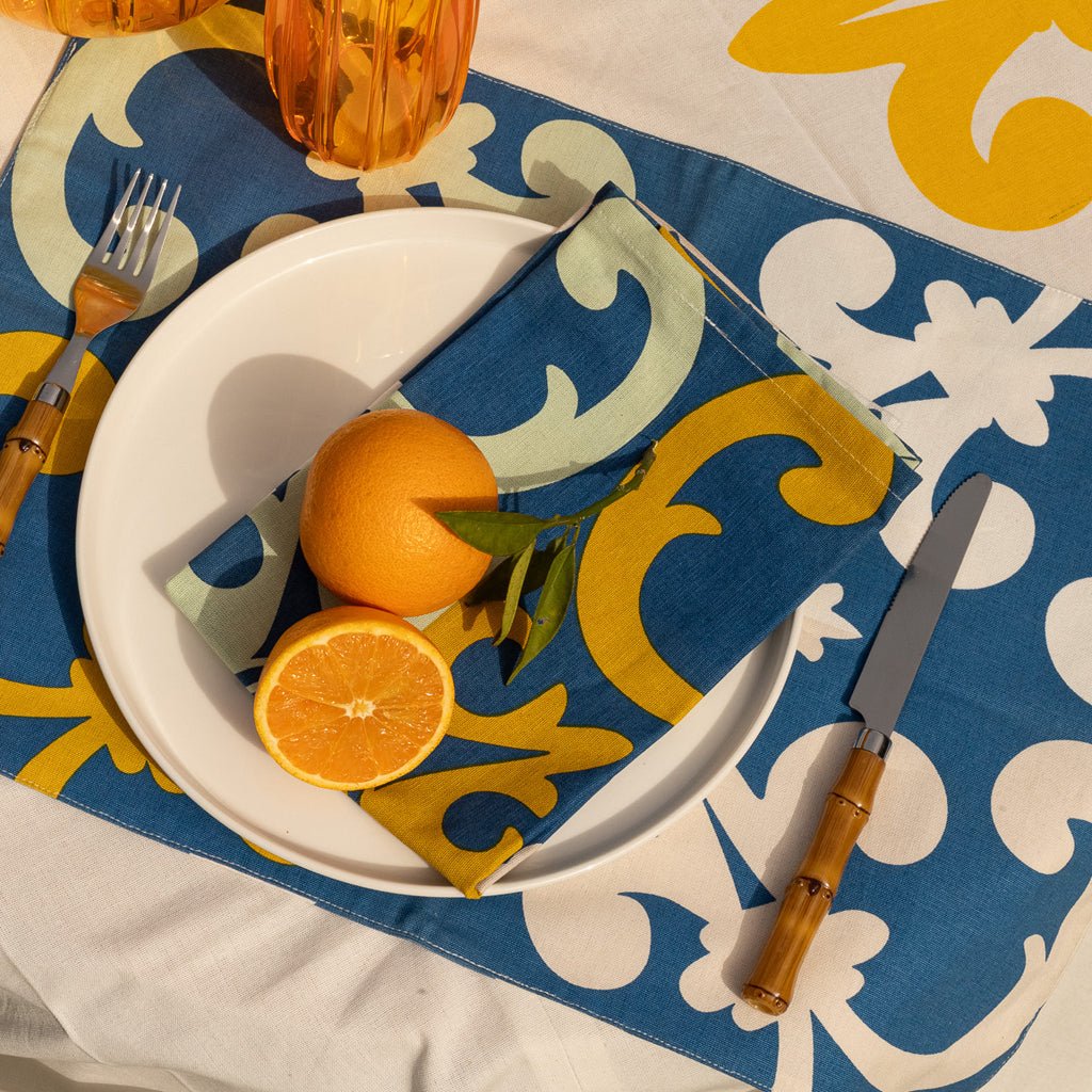 Conjunto de 2 Guardanapos AZULEJO - Gato Preto