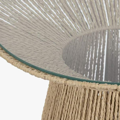 Conjunto de 2 Mesas de Apoio com Tampo de Vidro VEREDA - Gato Preto