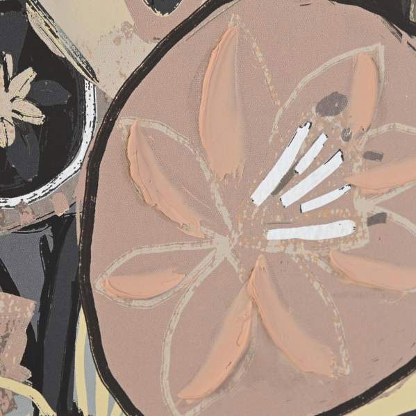 Conjunto de 2 Quadros Botanico Exotico 2A - Gato Preto