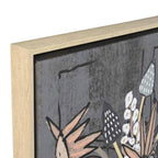 Conjunto de 2 Quadros Botanico Exotico 2A - Gato Preto