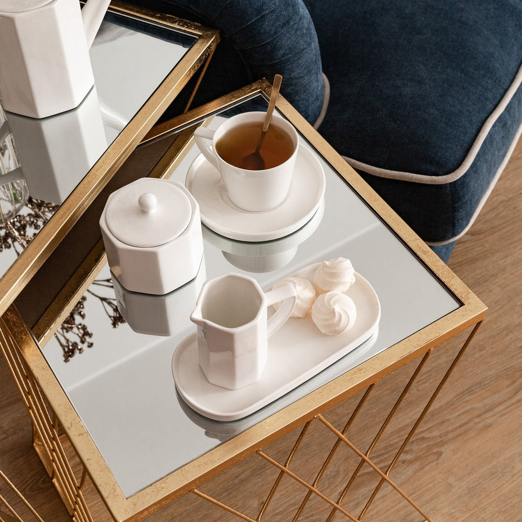 Conjunto de 3 Mesas de Apoio HOBART - Gato Preto