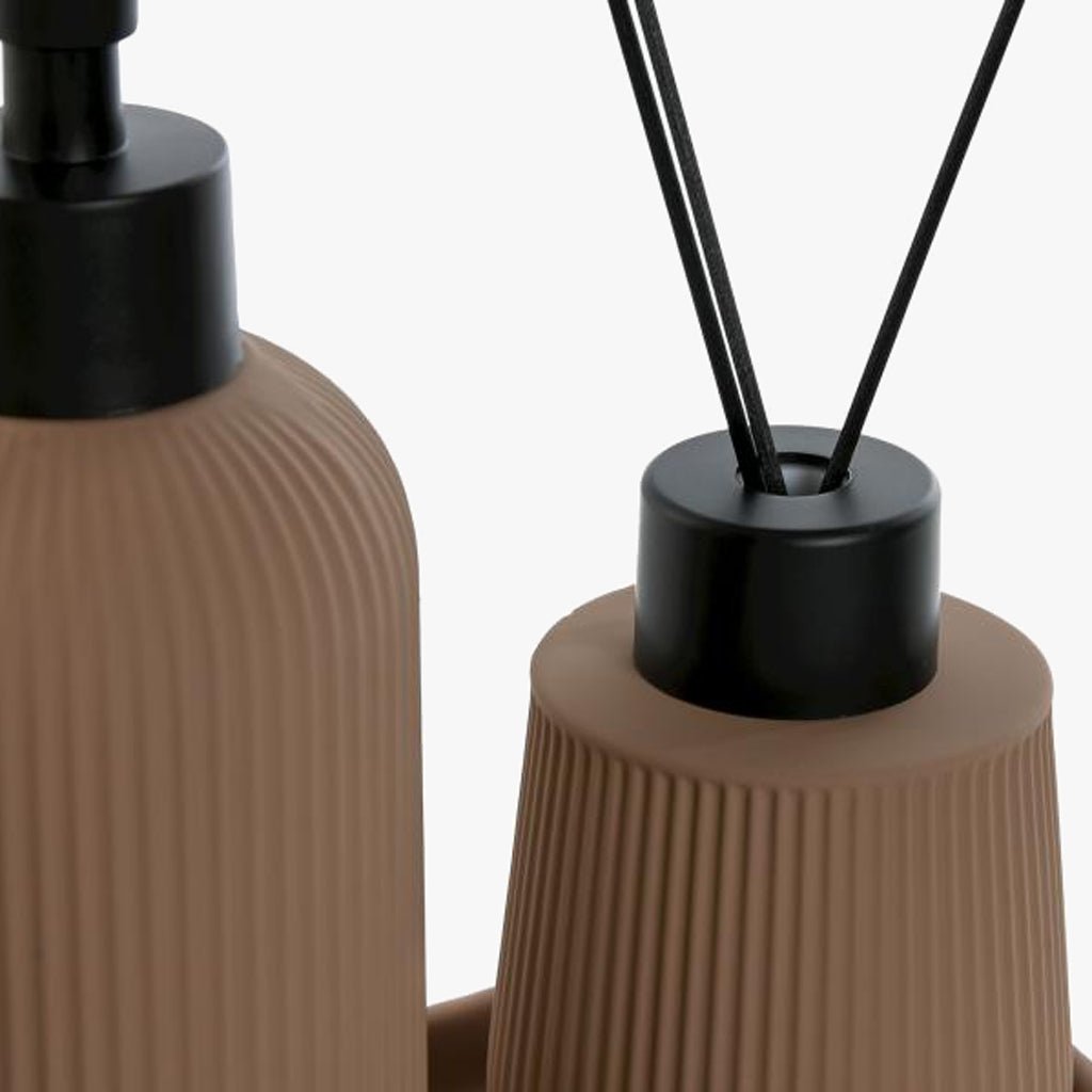 Conjunto de 3 Peças de Banho Gres 17x9x2 CLEAR - Gato Preto