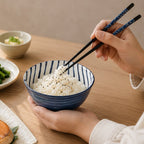 Conjunto de 5 Pauzinhos Azul e Preto CHOPSTICKS - Gato Preto