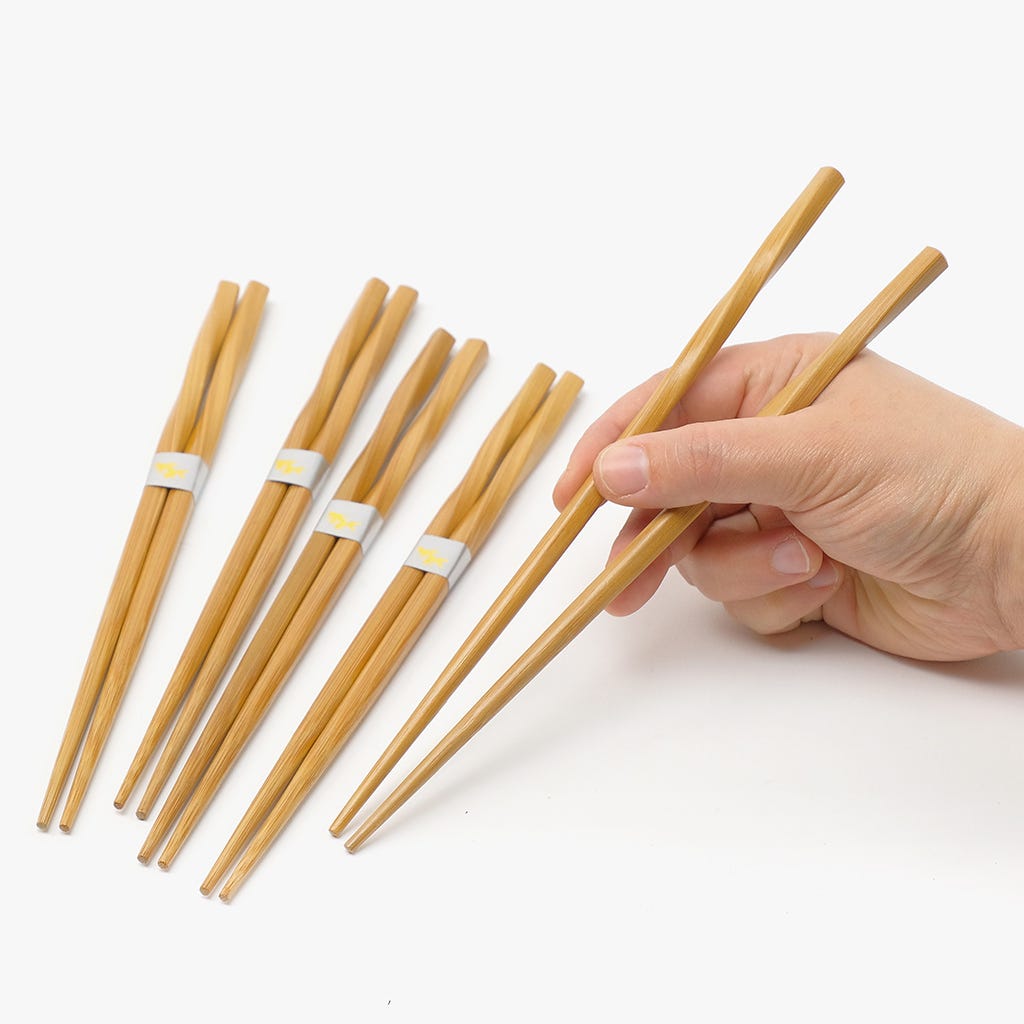 Conjunto de 5 Pauzinhos Bambu CHOPSTICKS - Gato Preto