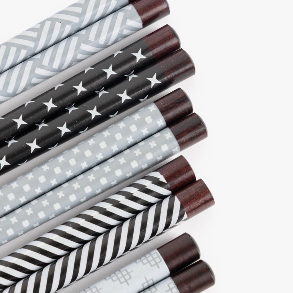 Conjunto de 5 Pauzinhos Padrões Preto CHOPSTICKS - Gato Preto