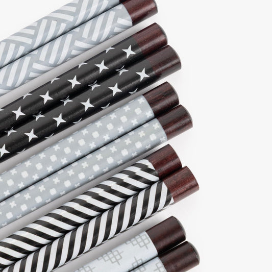 Conjunto de 5 Pauzinhos Padrões Preto CHOPSTICKS - Gato Preto