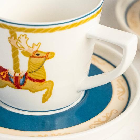 Conjunto de 6 Chávenas de Café CARROSSEL - Gato Preto