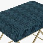 Conjunto de Banquetas Aveludadas Verde e Rosa VERSAILLES - Gato Preto