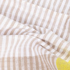 Conjunto de dois Guardanapos de Algodão Riscas Amarelo e Bege 45x45 KERALA - Gato Preto
