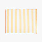 Conjunto de dois Panos de Algodão Riscas Amarelo e Laranja TÂNGER - Gato Preto