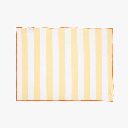 Conjunto de dois Panos de Algodão Riscas Amarelo e Laranja TÂNGER - Gato Preto