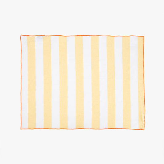 Conjunto de dois Panos de Algodão Riscas Amarelo e Laranja TÂNGER - Gato Preto