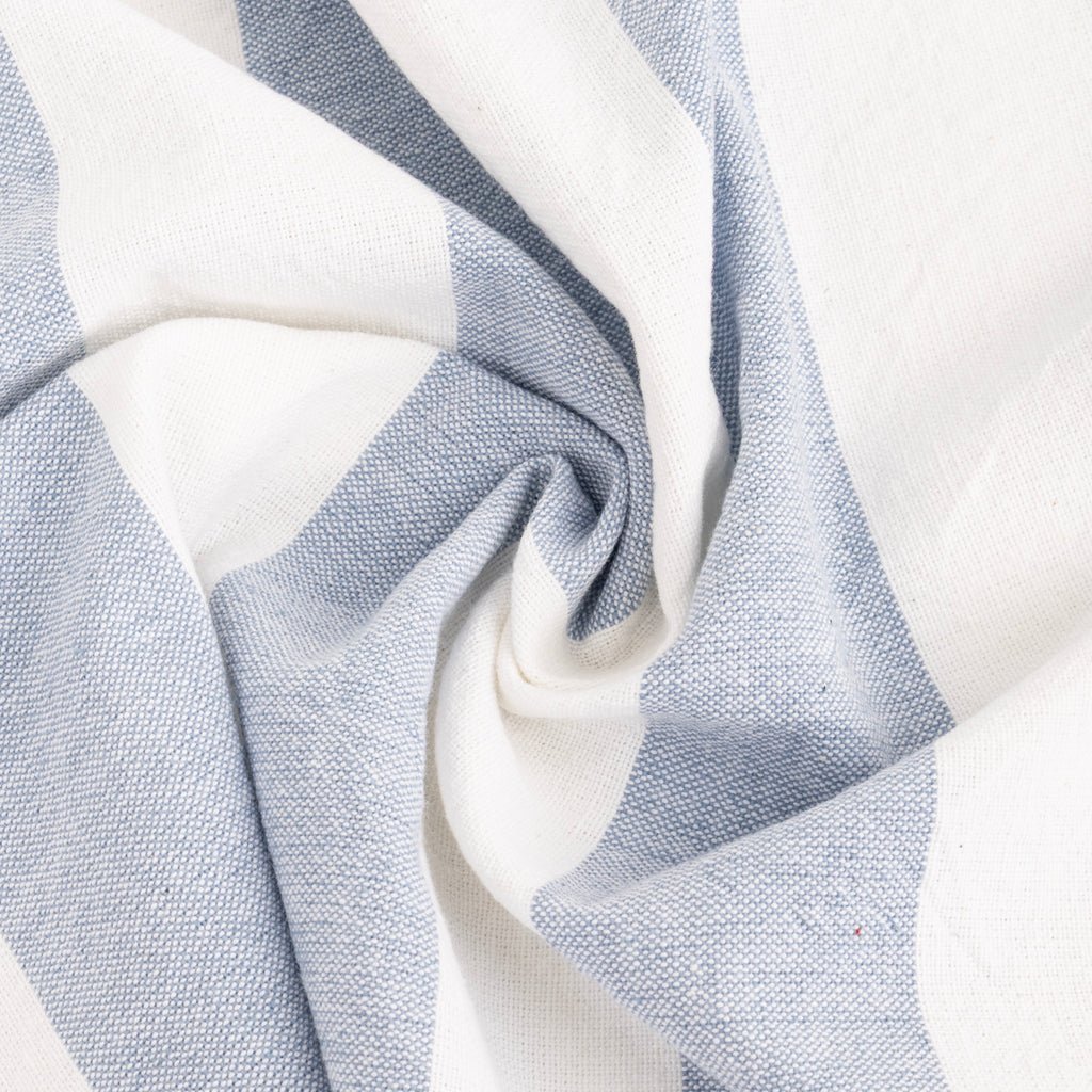 Conjunto de dois Panos de Algodão Riscas Azul e Verde TÂNGER - Gato Preto