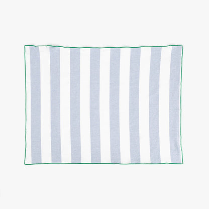 Conjunto de dois Panos de Algodão Riscas Azul e Verde TÂNGER - Gato Preto