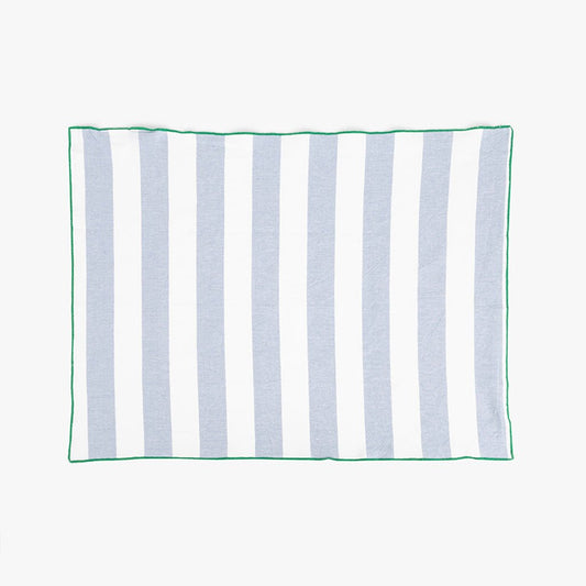 Conjunto de dois Panos de Algodão Riscas Azul e Verde TÂNGER - Gato Preto