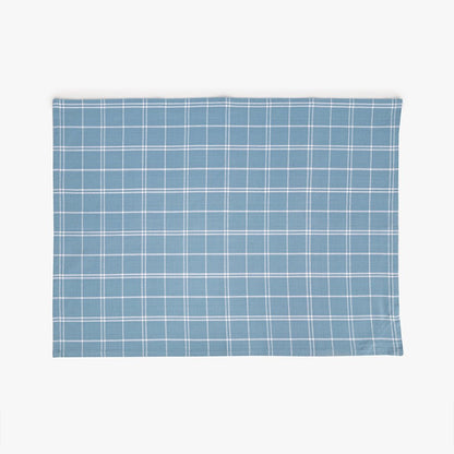 Conjunto de dois panos de Cozinha Xadrez Azul, Bordeaux e Branco CHECKS - Gato Preto