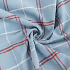 Conjunto de dois panos de Cozinha Xadrez Azul, Bordeaux e Branco CHECKS - Gato Preto