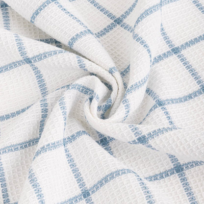 Conjunto de dois panos de Cozinha Xadrez Azul e Branco EVERYDAY - Gato Preto