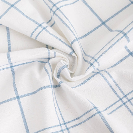 Conjunto de dois panos de Cozinha Xadrez Azul e Branco EVERYDAY - Gato Preto