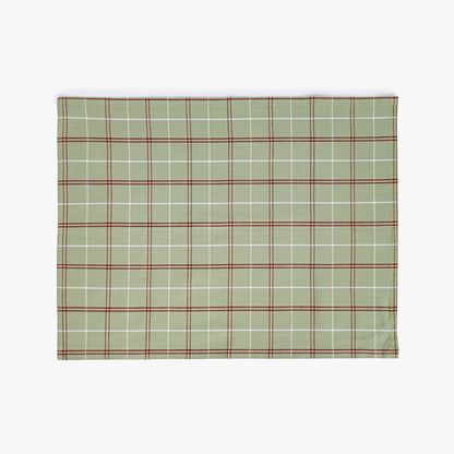 Conjunto de dois panos de Cozinha Xadrez Verde, Bordeaux e Branco CHECKS - Gato Preto