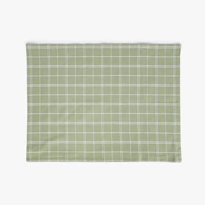 Conjunto de dois panos de Cozinha Xadrez Verde, Bordeaux e Branco CHECKS - Gato Preto