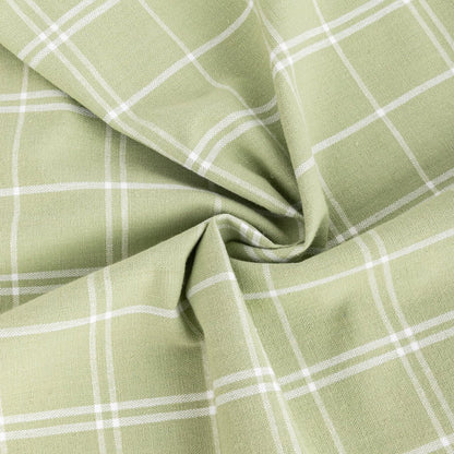 Conjunto de dois panos de Cozinha Xadrez Verde, Bordeaux e Branco CHECKS - Gato Preto