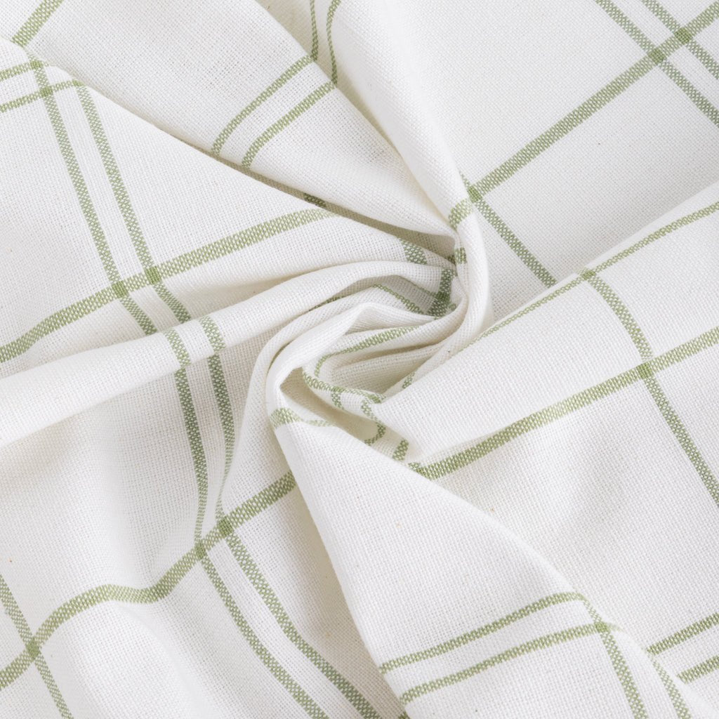 Conjunto de dois panos de Cozinha Xadrez Verde e Branco EVERYDAY - Gato Preto