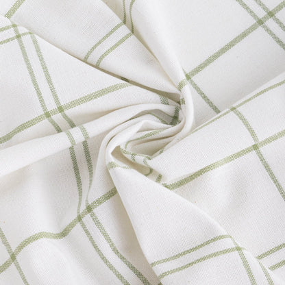 Conjunto de dois panos de Cozinha Xadrez Verde e Branco EVERYDAY - Gato Preto