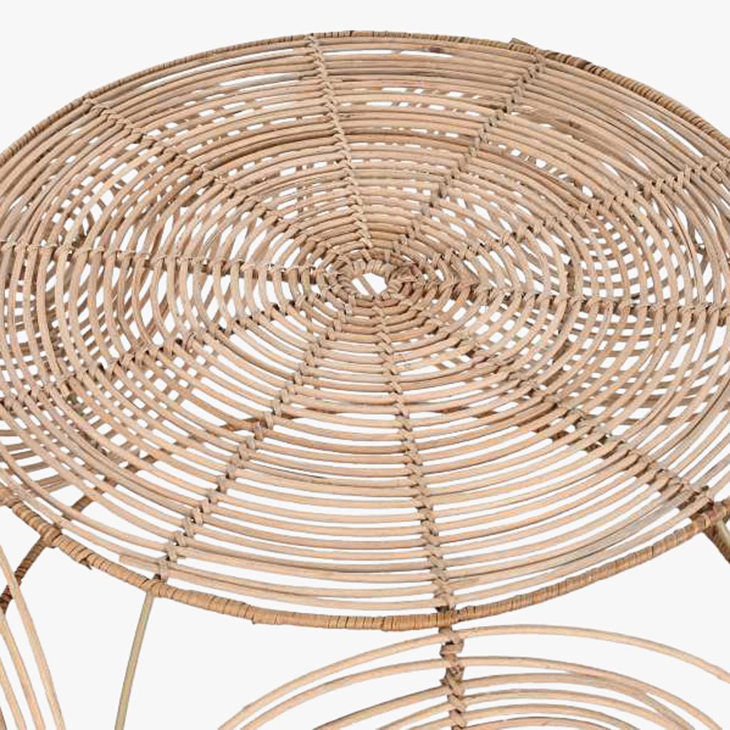 Conjunto de Duas Mesas Auxiliares Ratan VEREDA - Gato Preto