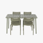 Conjunto de Mesa com 4 cadeiras Verde VITA - Gato Preto