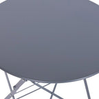 Conjunto de Mesa e Duas Cadeiras Cinza COLORFUL - Gato Preto