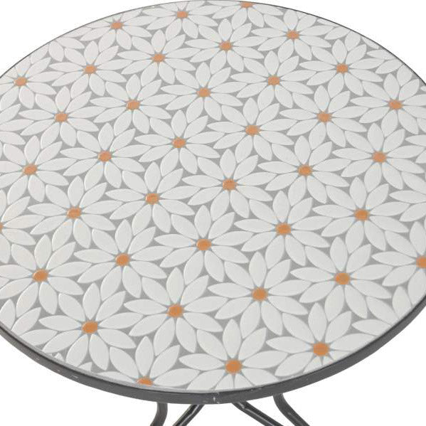 Conjunto de Mesa e Duas Cadeiras Mosaico Flores BLOSSOM - Gato Preto