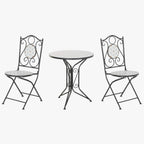 Conjunto de Mesa e Duas Cadeiras Mosaico Flores BLOSSOM - Gato Preto