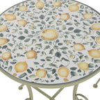 Conjunto de Mesa e Duas Cadeiras Mosaico Limões BLOSSOM - Gato Preto