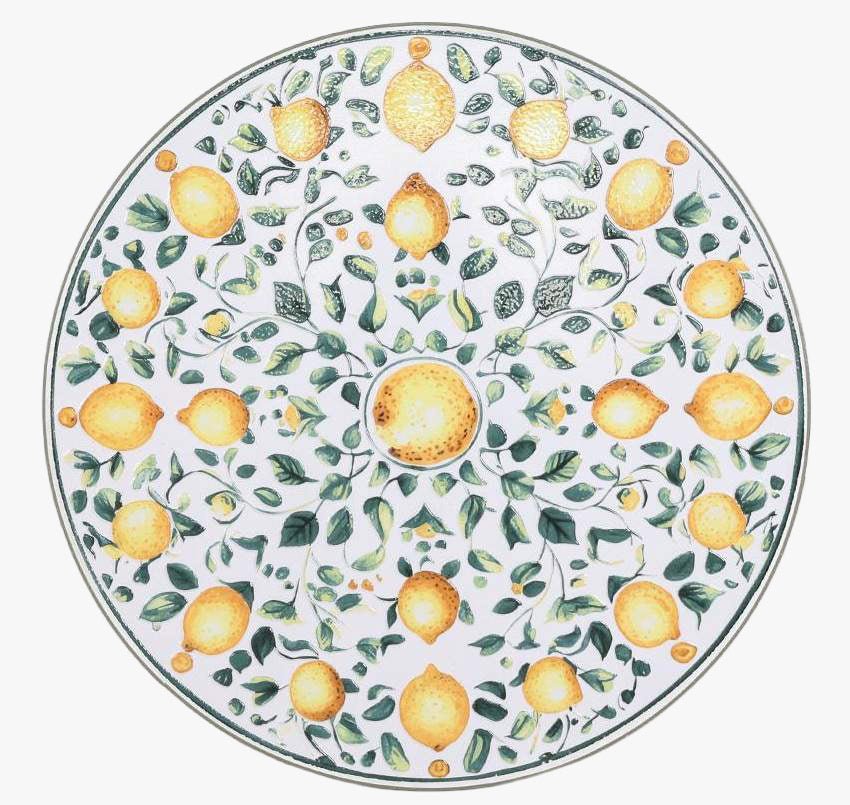 Conjunto de Mesa e Duas Cadeiras Mosaico Limões BLOSSOM - Gato Preto